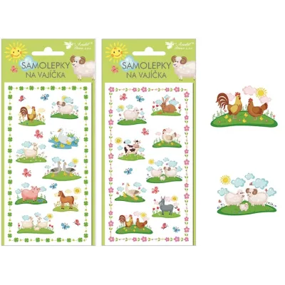Nálepky veľkonočné gélové 2druhy