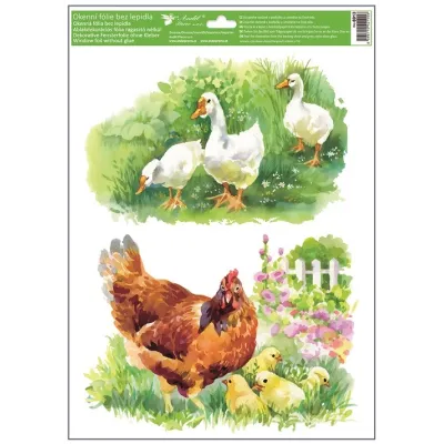 Veľkonočná fólia na okno 4druhy