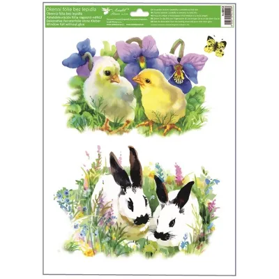 Veľkonočná fólia na okno 4druhy
