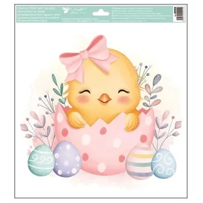 Veľkonočná fólia na okno s glitrami 4druhy