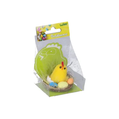 Veľkonočné hniezdo s kuriatkom 6cm