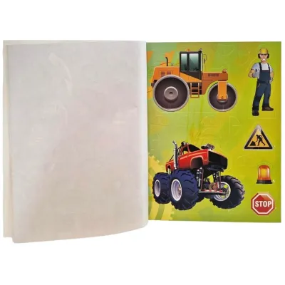 A járművek világa kifestőkönyv matricákkal (Maďarská verzia)