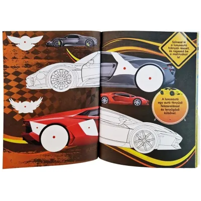 A járművek világa kifestőkönyv matricákkal (Maďarská verzia)