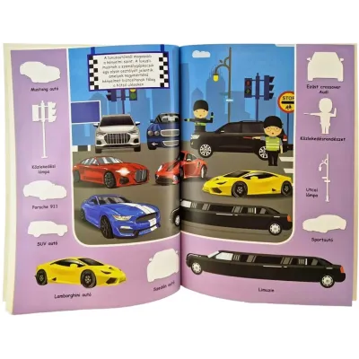 Autók az úton 120+matrica (Maďarská verzia)