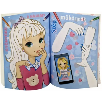 Divatos csajok+200 matrica( Maďarská verzia )