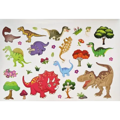 Egészítsd ki a dinókat matricákkal (Maďarská verzia)