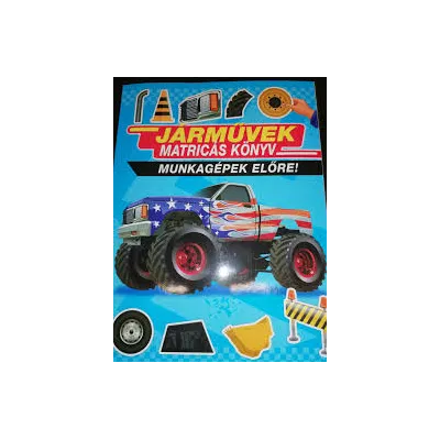 Járművek - matricás könyv (Maďarská verzia)