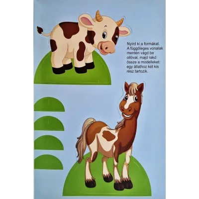 Kedvenc állataim a tanyákról matricákkal (Maďarská verzia)