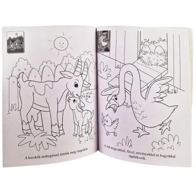 Kedvenc állataim a tanyákról matricákkal (Maďarská verzia)