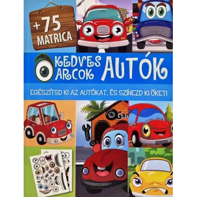 Kedves arcok autók munkafüzet ( Maďarská verzia )
