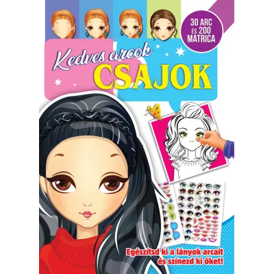 Kedves arcok csajok matricákkal ( Maďarská verzia )