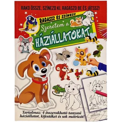 Szeretem a háziállatokat foglalkoztató füzet ( Maďarská verzia )