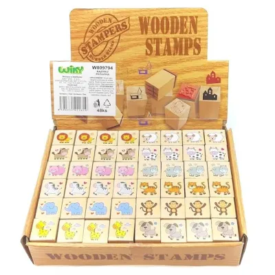 Drevená pečiatka zvieratko 3cm