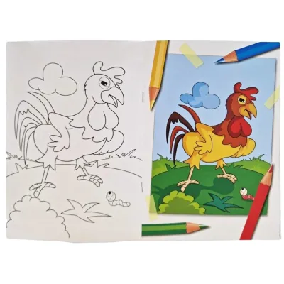 Maľujem Farmu omaľovánka