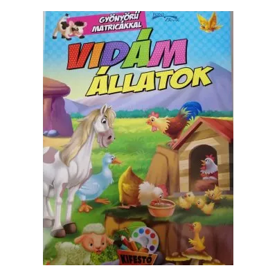 Vidám állatok matricáskönyv (Maďarská verzia)