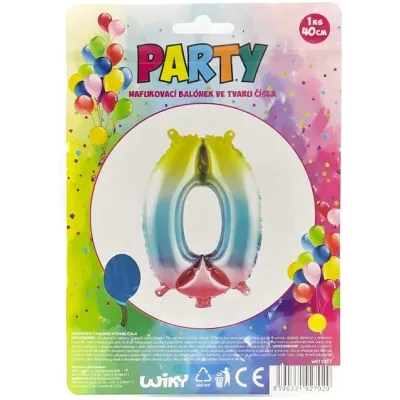 Nafukovací balónik v tvare čísla 0.
