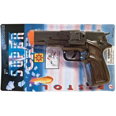 Pištoľ na kapsle 8 rán čierna 19cm