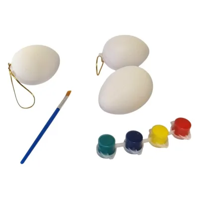 Vajíčka na vyfarbenie s príslušenstvom