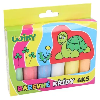 Farebné chodníkové kriedy 6ks