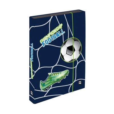 Dosky A5 školské + BOX KARTON Jumbo futbal 2