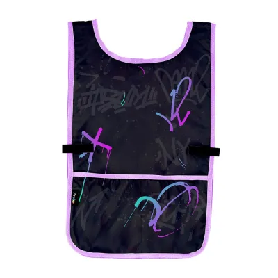 Zástera maliarska s potlačou pončo KARTON Graffiti Girl