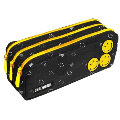 Peračník etue 3 zipsy Smiley World