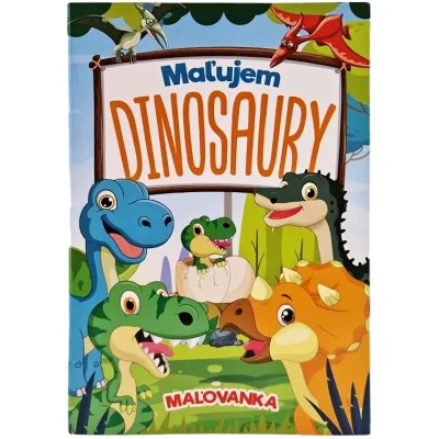 Maľujem Dinosaury omaľovánka