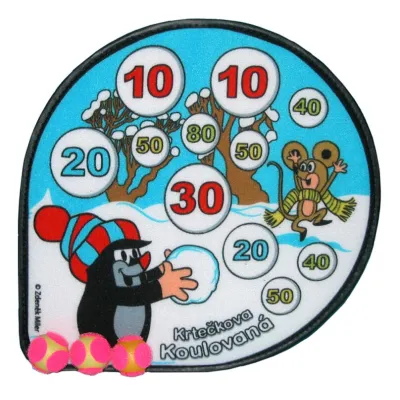 Terč Krtko na suchý zips 30cm