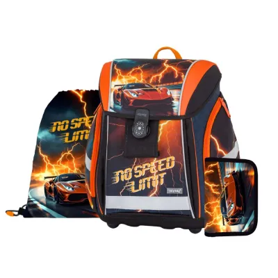 Školský batoh OXY GO PREMIUM LIGHT auto 2 set 3ks