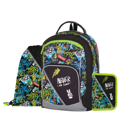 Školský batoh OXY GO Funny Boy set 3ks