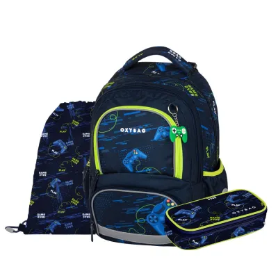 Školský batoh OXY GO OXY NEXT Gamer set 3ks