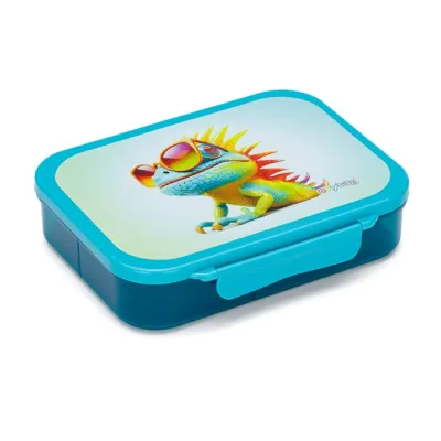 Box na desiatu s priehradkami crazy animals chameleon