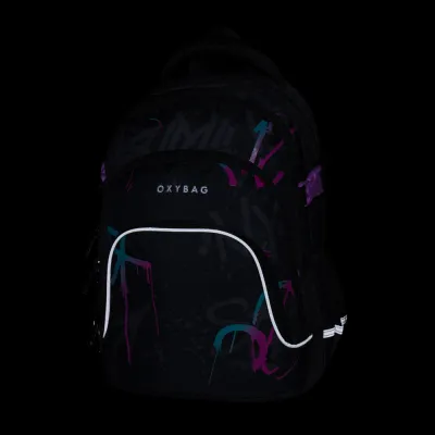 Študentský batoh OXY SCOOLER Graffiti Pink