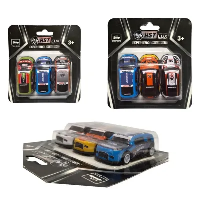 Auto kovové na spätné natiahnutie 7cm 3ks