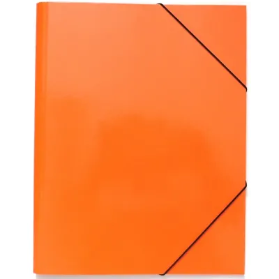 Dosky A4 lamino s gumičkou oranžové  RESKO O