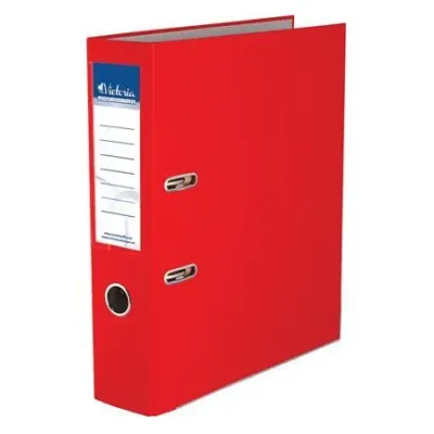 Kancelársky poradač pákový VICTORIA Basic 7,5cm červený