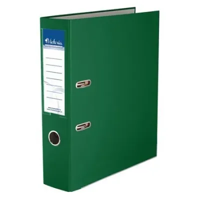 Kancelársky poradač pákový VICTORIA Basic 7,5cm zelený