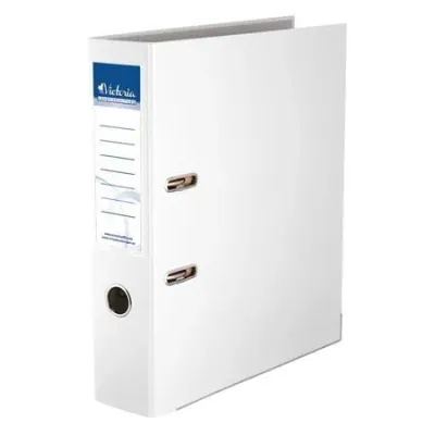 Kancelársky poradač pákový VICTORIA Basic 7,5cm biely