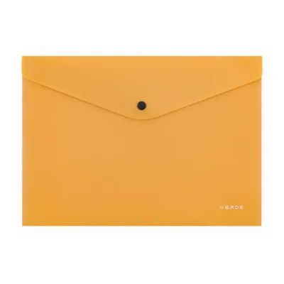 Obal PP zapínací A4 VERDE horčicový