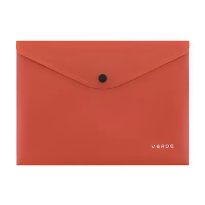 Obal PP zapínací A5 VERDE tehlový