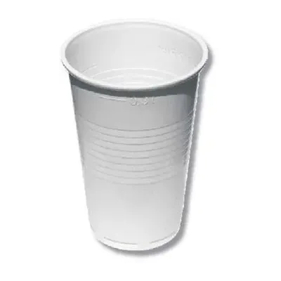 Plastový pohár 0,30l /100 ks, biely PP