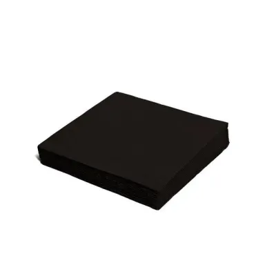 Obrúsky papierové 33x33cm/ 50ks čierne, 2-vrstvové