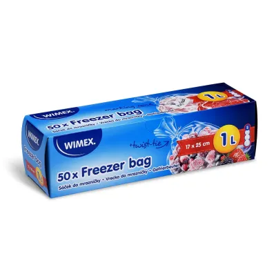 Vrecká do mrazničky  (LDPE) 1l  17x25/50ks  W