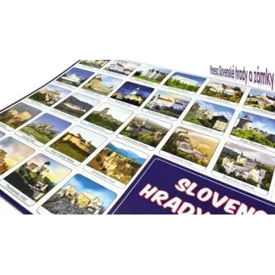 Karty hracie - PEXESO Slovenské hrady a zámky