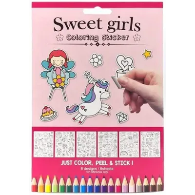 Nálepky VYFARBOVACIE DIEVČA