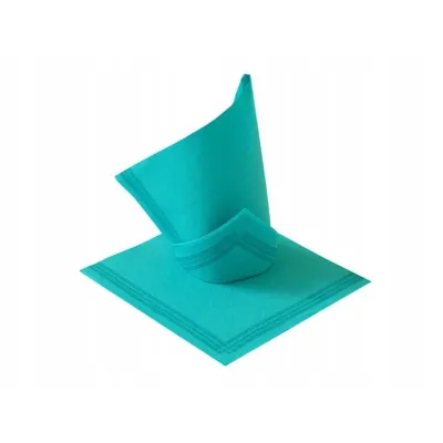 Obrúsky papierové 38x38cm/50ks tyrkysové 2-vrstvové