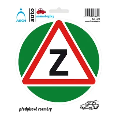 Informačná samolepka Začiatočník