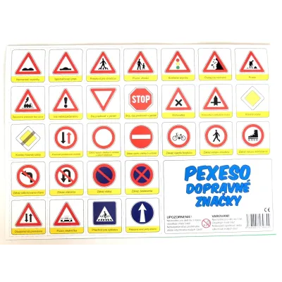Karty hracie - PEXESO DOPRAVNÉ ZNAČKY