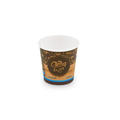 Pohár papierový "Coffee to go " 110ml, XS, O 62mm/50ks