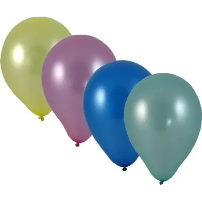 Balóniky nafukovacie metalíza mix /100ks M